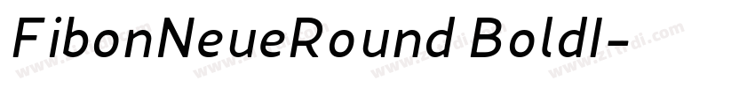 FibonNeueRound BoldI字体转换